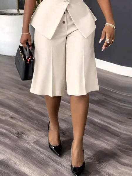 Urban Plain Buttoned Shorts, Khaki, Shorts
Urban Plain Buttoned Shorts, Khaki, Shorts