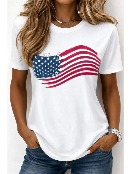 Casual Independence Day (Flag) Crew Neck Short Sleeve T-shirt, White, T-shirts
Casual Independence Day (Flag) Crew Neck Short Sleeve T-shirt, White, T-shirts