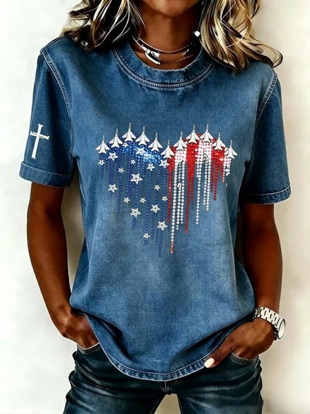 Casual Heart/Cordate Crew Neck Short Sleeve T-shirt, As picture, T-shirts
Casual Heart/Cordate Crew Neck Short Sleeve T-shirt, As picture, T-shirts