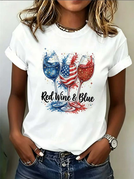 Casual Independence Day (Flag) Crew Neck Short Sleeve T-shirt, White, T-shirts
Casual Independence Day (Flag) Crew Neck Short Sleeve T-shirt, White, T-shirts