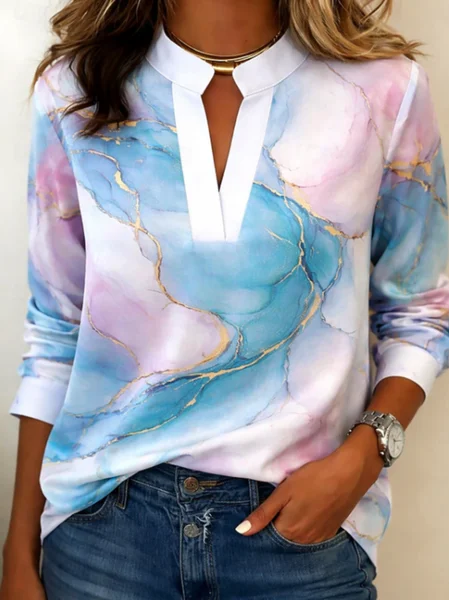 Women Abstract V Neck Long Sleeve Blouse Printing Vintage Daily Spring/Fall Top, As picture, Blouses
Women Abstract V Neck Long Sleeve Blouse Printing Vintage Daily Spring/Fall Top, As picture, Blouses