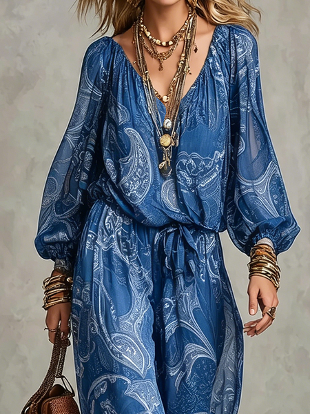 Casual Cashew Flowers V Neck Blouse, As picture, Blouses and Shirts
Casual Cashew Flowers V Neck Blouse, As picture, Blouses and Shirts