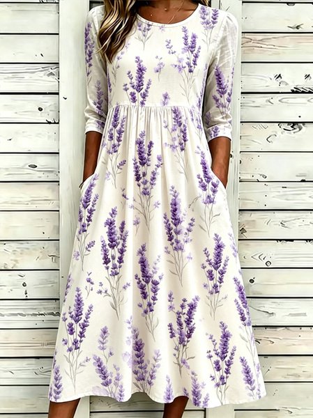 Women Floral Summer Dress Crew Neck Half Sleeve T-Shirt Dress A-Line Dress, Off white, Dresses
Women Floral Summer Dress Crew Neck Half Sleeve T-Shirt Dress A-Line Dress, Off white, Dresses