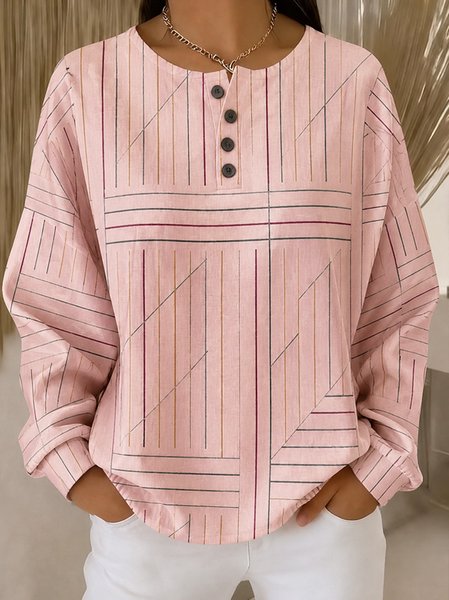 Women Abstract Henley Collar Casual Spring/Fall Long Sleeve Sweatshirt, Pink, Sweatshirts & Hoodies
Women Abstract Henley Collar Casual Spring/Fall Long Sleeve Sweatshirt, Pink, Sweatshirts & Hoodies