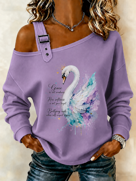 Women Animal Asymmetrical Buckle Casual Spring/Fall Long Sleeve Sweatshirt, Purple, Sweatshirts & Hoodies
Women Animal Asymmetrical Buckle Casual Spring/Fall Long Sleeve Sweatshirt, Purple, Sweatshirts & Hoodies