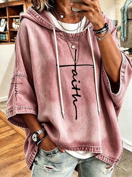 Women Cross Half Sleeve Casual Daily Spring/Fall Hoodie, Pink, Sweatshirts & Hoodies
Women Cross Half Sleeve Casual Daily Spring/Fall Hoodie, Pink, Sweatshirts & Hoodies