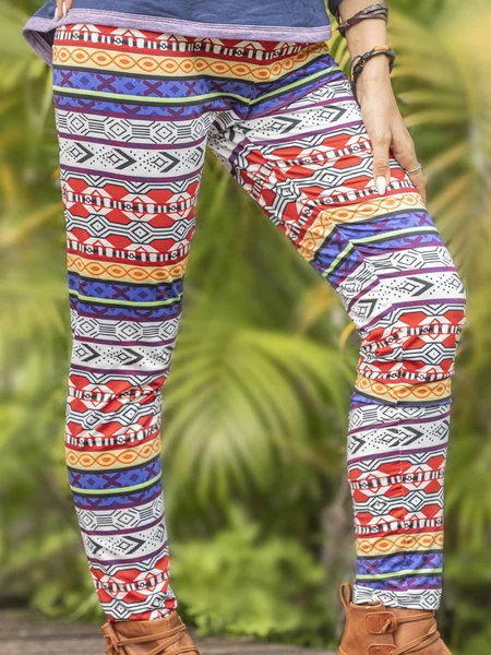 Knitted Tribal Vintage Pants Stretchy Leggings, Printing, Auto-Clearance 
Knitted Tribal Vintage Pants Stretchy Leggings, Printing, Auto-Clearance