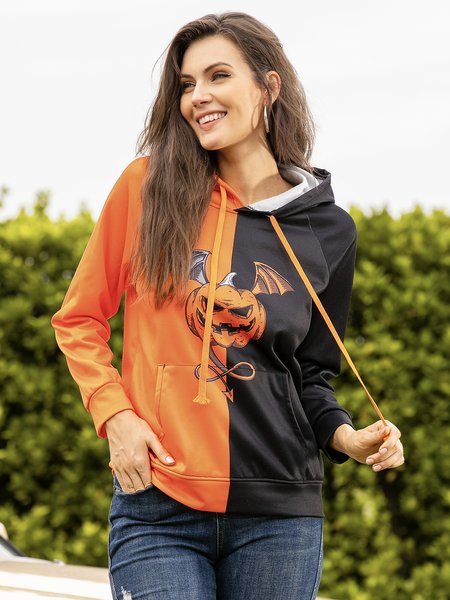 Casual Hoodie Print Pumpkin Color-block Hoodie, Orange, Sweatshirts & Hoodies
Casual Hoodie Print Pumpkin Color-block Hoodie, Orange, Sweatshirts & Hoodies