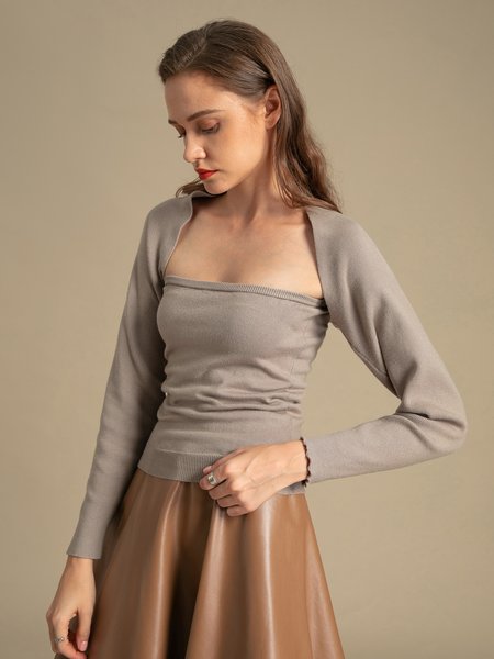 Spring Fall Daily Long Sleeve Statement Two Piece Cold Shoulder Sweater, As picture, Pullovers
Spring Fall Daily Long Sleeve Statement Two Piece Cold Shoulder Sweater, As picture, Pullovers