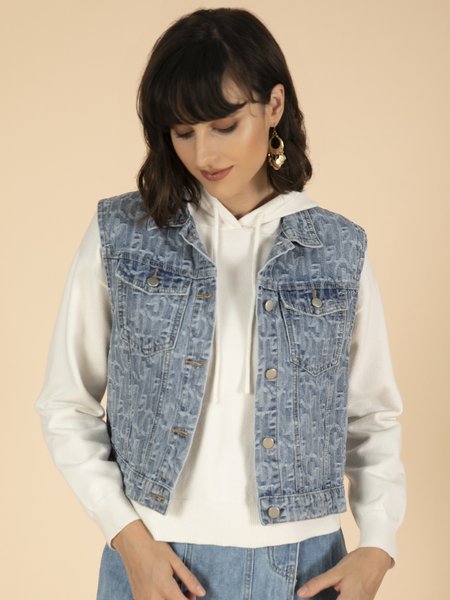 Solid Denim Lapel Holiday Casual Sleeveless Vest Outerwear, Dark blue, Blazers
Solid Denim Lapel Holiday Casual Sleeveless Vest Outerwear, Dark blue, Blazers