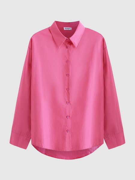 Simple Loosen Blouse, Deep pink, Blouses and Shirts