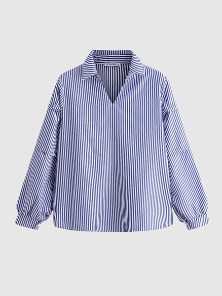 Simple Blouse, Blue, Blouses and Shirts