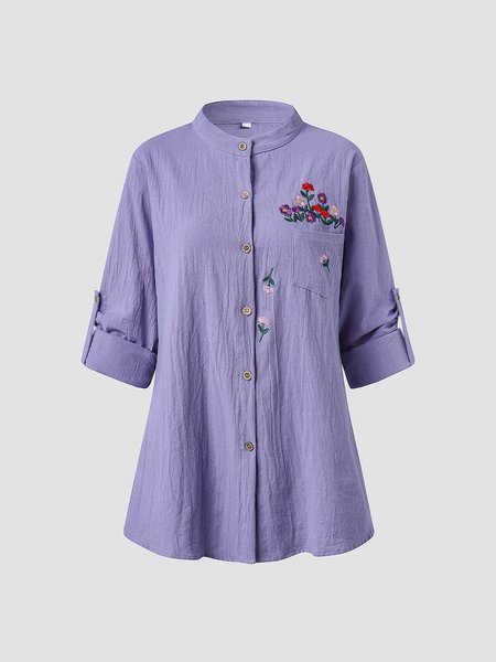 Household Daily Vintage V Neck Casual Floral Shirts & Tops, Purple, Shirts & Blouses
Household Daily Vintage V Neck Casual Floral Shirts & Tops, Purple, Shirts & Blouses