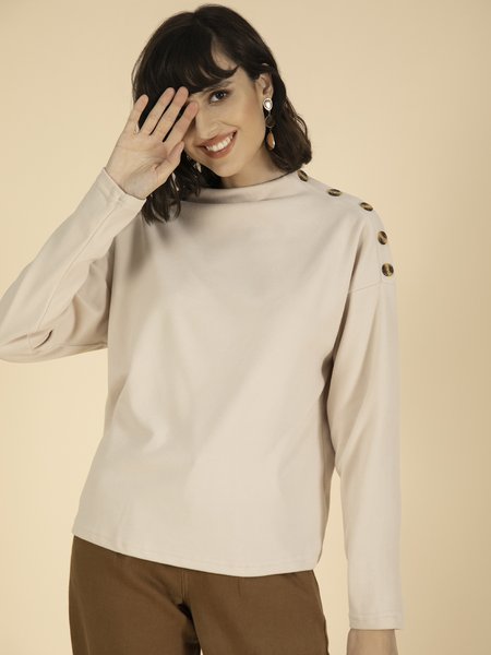 Long Sleeve Cotton-Blend Crew Neck Casual Shirts & Tops, Apricot, Long sleeve tops
Long Sleeve Cotton-Blend Crew Neck Casual Shirts & Tops, Apricot, Long sleeve tops