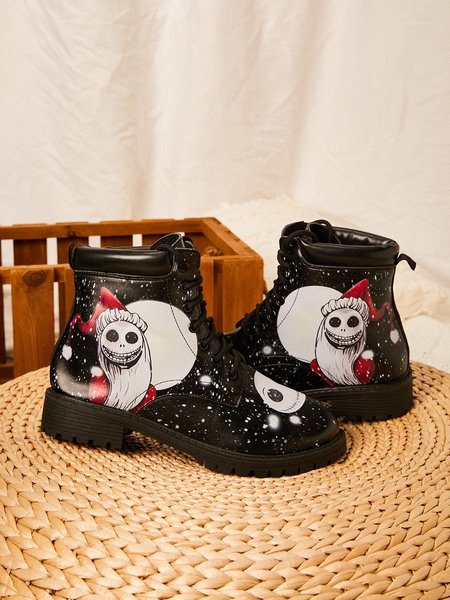 Halloween Skull Print Martin Boots, As picture, Boots
Halloween Skull Print Martin Boots, As picture, Boots