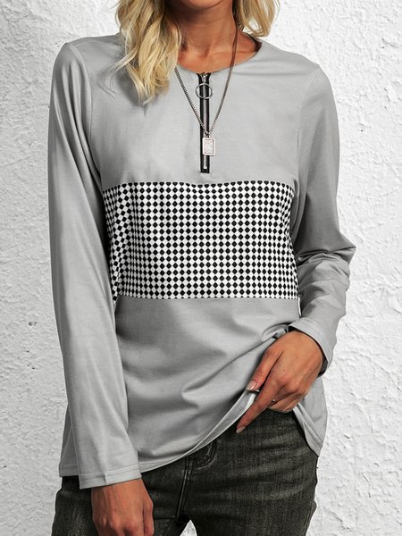 Cerniera Scollo a V Maniche Lunghe Multicolore Sexy Top, Come immagine, Blouses & Shirts
Cerniera Scollo a V Maniche Lunghe Multicolore Sexy Top, Come immagine, Blouses & Shirts