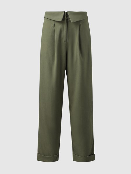 Pants, Green, Wide Leg Pants