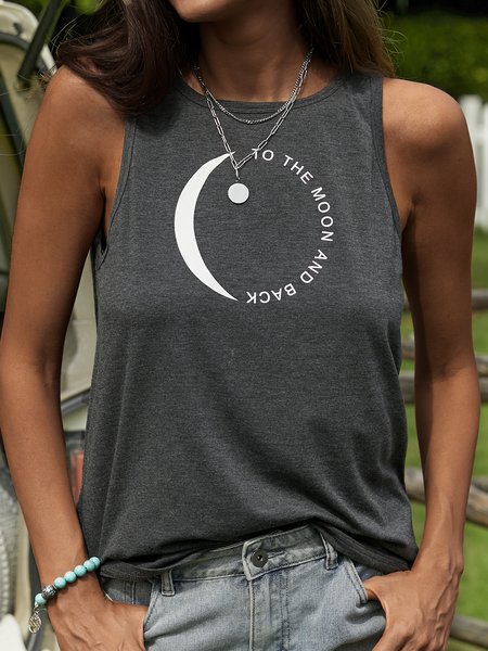 Sleeveless Cotton-Blend Casual Crew Neck Tanks & Camis, Deep gray, Tanks & Camis
Sleeveless Cotton-Blend Casual Crew Neck Tanks & Camis, Deep gray, Tanks & Camis