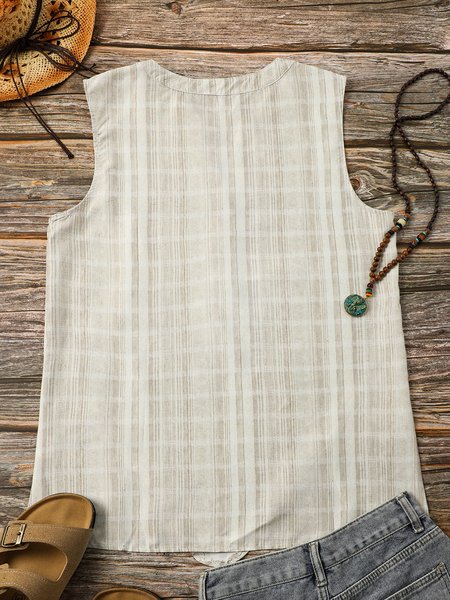V Neck Cotton Striped Texture Sleeveless Vintage Tanks Shirts & Tops Tanks & Camis, Gray, Tanks & Camis
V Neck Cotton Striped Texture Sleeveless Vintage Tanks Shirts & Tops Tanks & Camis, Gray, Tanks & Camis