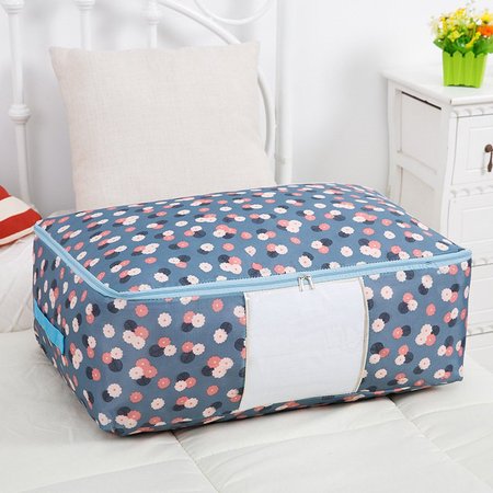 Washable Portable Storage Container Lovely Print Oxford Clothes Quilts Storage Bags Folding Organizer