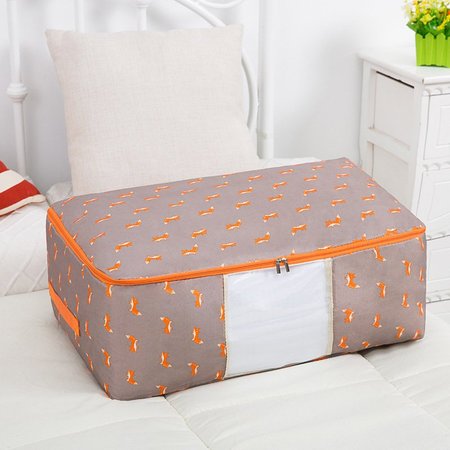 Washable Portable Storage Container Lovely Print Oxford Clothes Quilts Storage Bags Folding Organizer