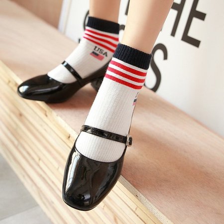 

Dress Buckle Square Toe Chunky Heels, Black, Heels