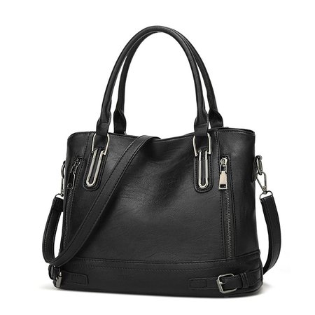Genuine Leather Handbags Luxury Messenger Bags bolsa feminina Women's Shoulder Bags Black/Medium