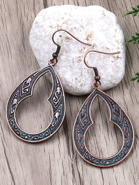 

Womens Alloy Hollow out Drop Earrings, As picture, Earrings
