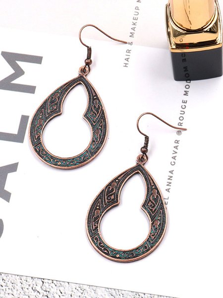

Womens Alloy Hollow out Drop Earrings, As picture, Earrings