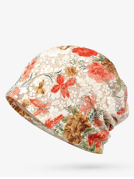 

Womens Cotton Flowers Hats, Pink, Women Hats