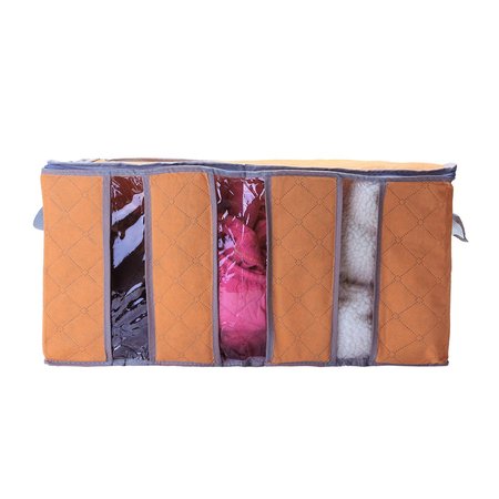 

65L Deodorant Bamboo Charcoal Storage Bag Box, Orange, Home&Garden