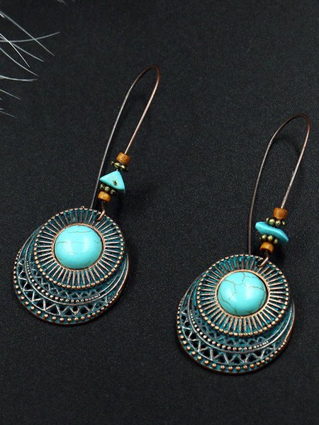 

Retro Vintage Earring Turquoise Earring Dangle Earring Drop Earring, As picture, Earrings