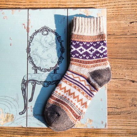 

Casual Sheath Tribal Women Socks, Apricot, Socks