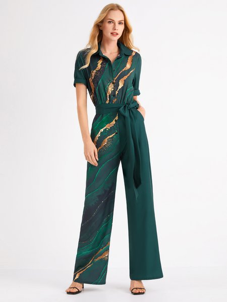 

Abstract Jumpsuit, Green, Bottoms