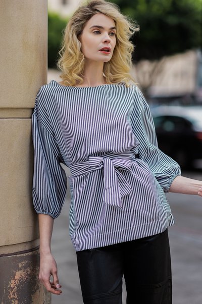 

Casual 3/4 Sleeve Top, As picture, Blouses and Shirts