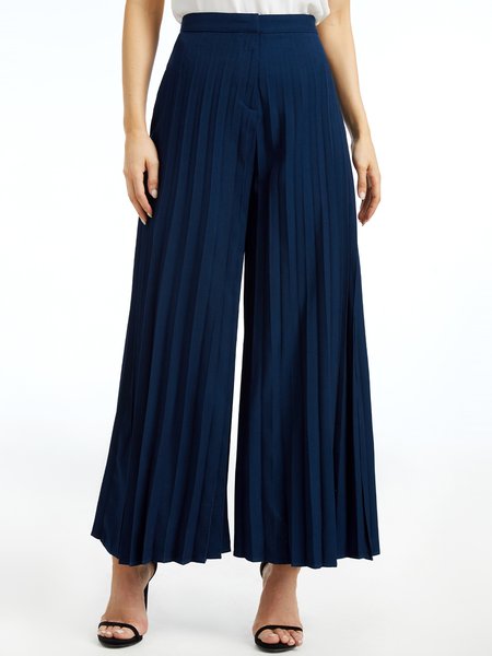 

Stylewe Loose Plain Urban Fashion H-Line Long Pants, Royal blue, Pants