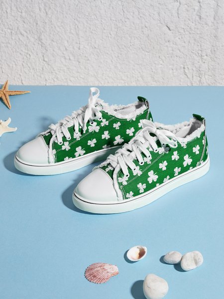 

Shamrock sneakers Green Canvas Shoes, Sneakers