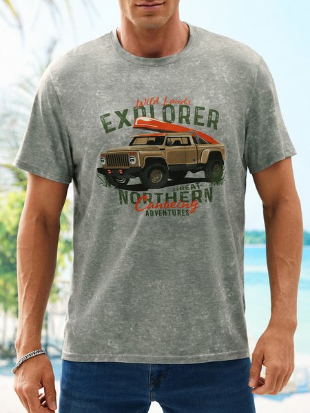 

Cotton Car T-Shirt, Green, Men's t-shirts