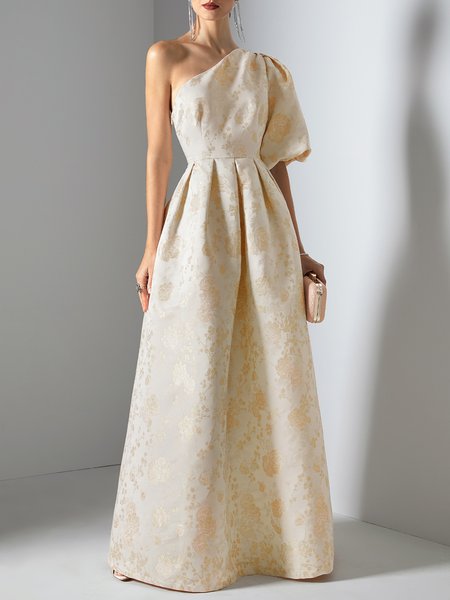 

Party Plain Regular Fit Vintage Dress, As picture, Maxi Dresses