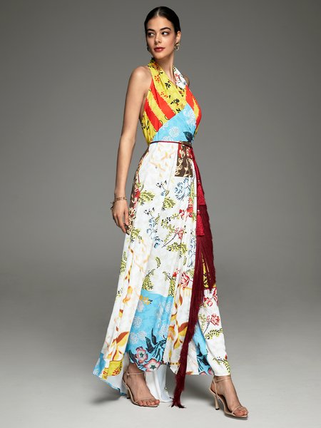 

Party Party Floral Dress, As picture, Maxi Dresses