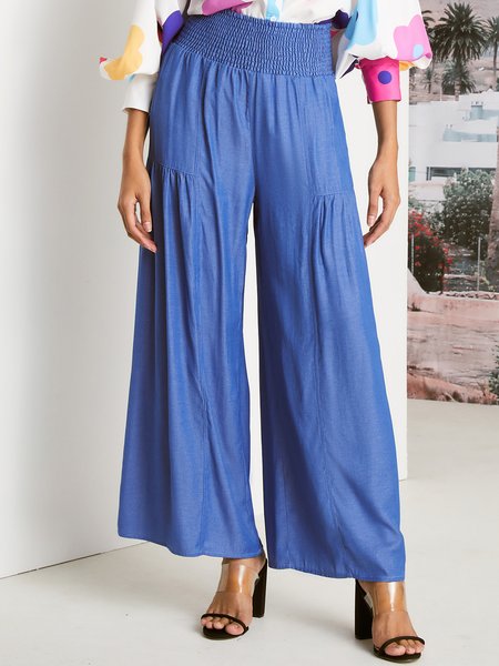 

Faux Denim Urban Plain Jeans, Denim blue, Jeans
