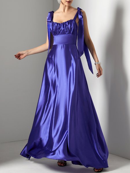 

Elegant Regular Fit Wedding Dress & Party Dress, Blue, Maxi Dresses