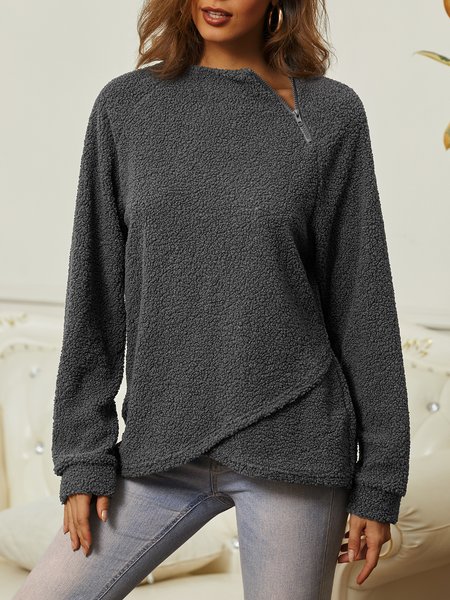 

Casual Half Turtleneck Sweatshirt, Green, Sweatshirts & Hoodies