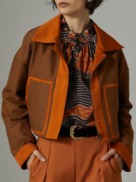 

Casual Shawl Collar Jacket, As picture, Jackets