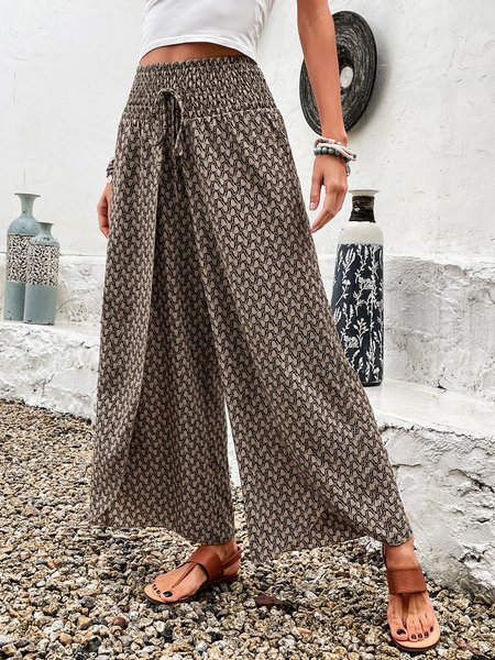 

Casual Pop Pattern Long Pant, Khaki, Pants