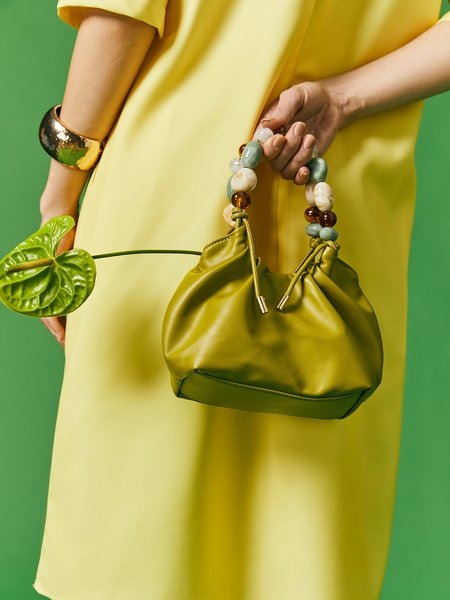 

Elegant Clutch Bag, Green, Bags