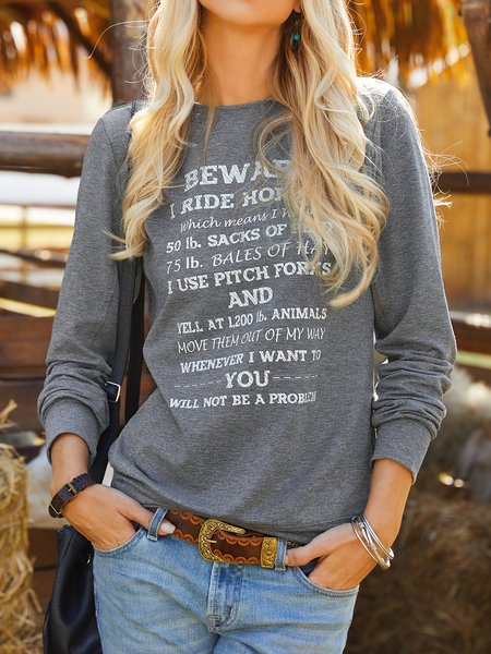

Beware I ride Horses Sweatshirt, Purple, Sweatshirts & Hoodies