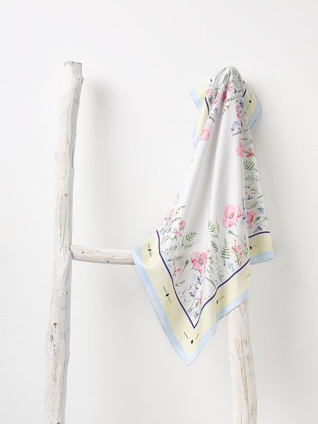 

JFN Botanical Print Square, As picture, Women Scarves & Shawls
