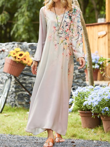

Crew Neck Regular Fit Dress, Khaki, Dresses