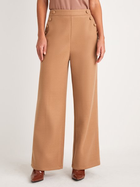 

Stylewe Regular Fit Long Plain Elegant Fashion Pants, Camel, Bottoms